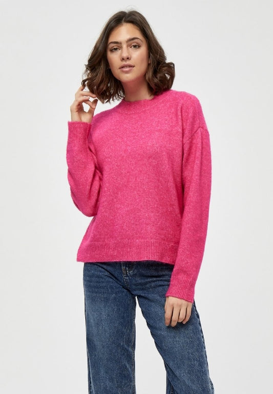 DESIRES GEA O-NECK - Strickpullover - Fuchsia Purple