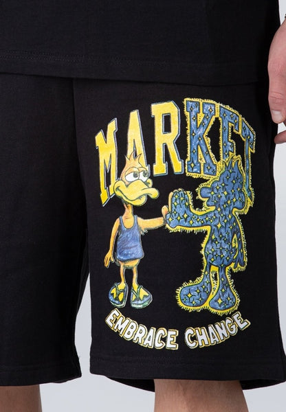  MARKET DARK AND LIGHT DUCK - Shorts - Black