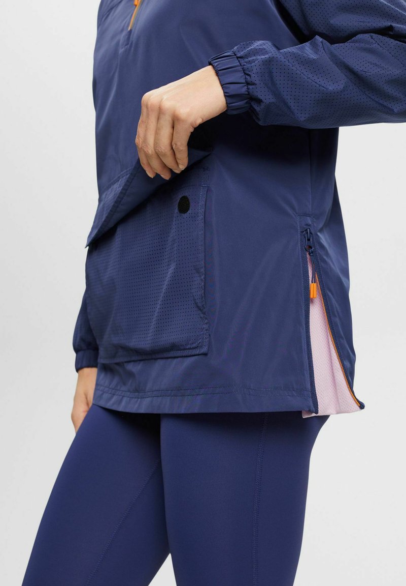  MIT HALBLANGEM ZIPPER - Windbreaker - Navy
