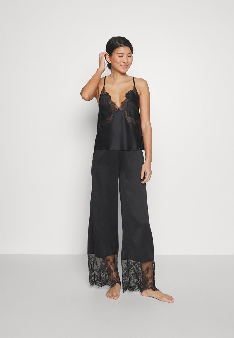  WIDE LEG CUT OUT SOPHIA - Nachtwäsche Hose - Black