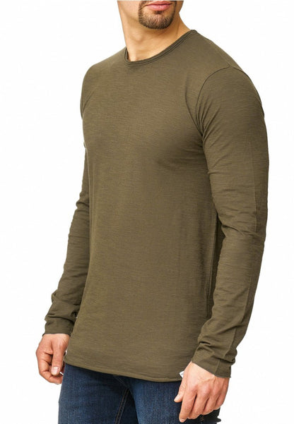 Indicode Jeans LONGSLEEVE WILLBUR - Langarmshirt - Dark Green