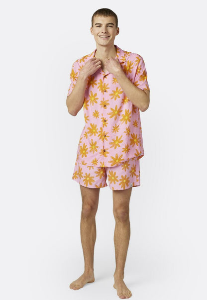  HUNKY IN BRIGHT FLOWER PRINT - Badeshorts - Pink