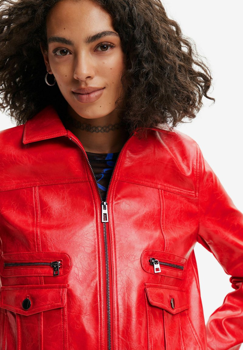 Desigual Kunstlederjacke - Red
