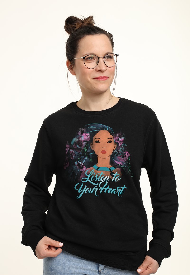 Henry Tiger FLOWER POCAHONTAS - Sweatshirt - Black