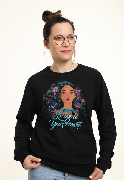 Henry Tiger FLOWER POCAHONTAS - Sweatshirt - Black