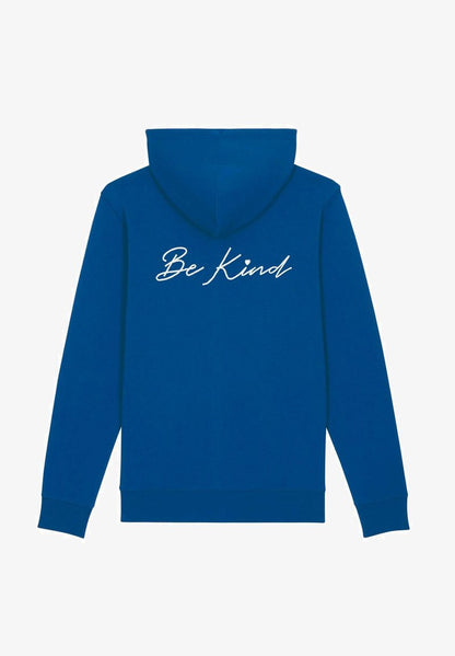  BE KIND NEW EMBROIDERED UNISEX - Kapuzenpullover - Blue