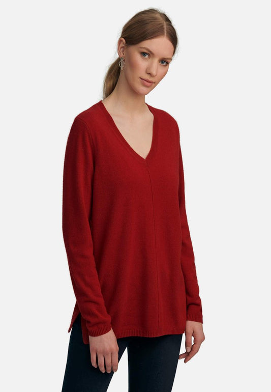  Strickpullover - Bordeauxrot