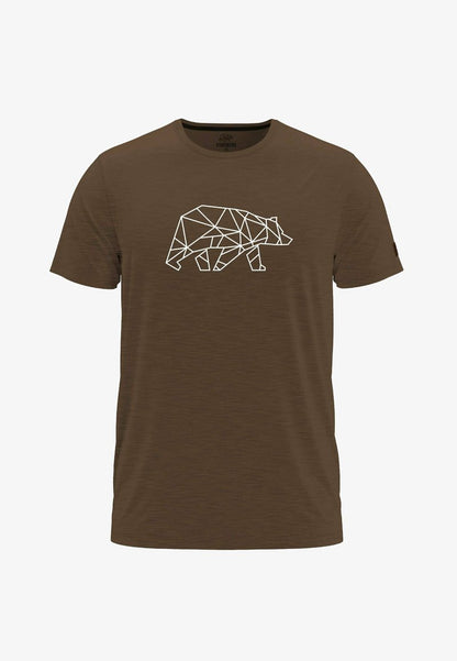  FINNSON MIT BRUSTLOGO 728672 - T-Shirt Print - Curry