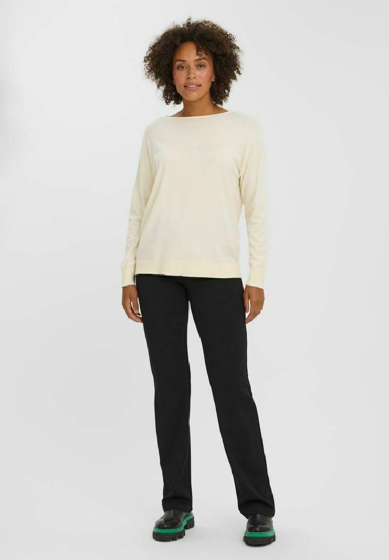Vero Moda VMKARIS BOATNECK BOXY - Strickpullover - Birch
