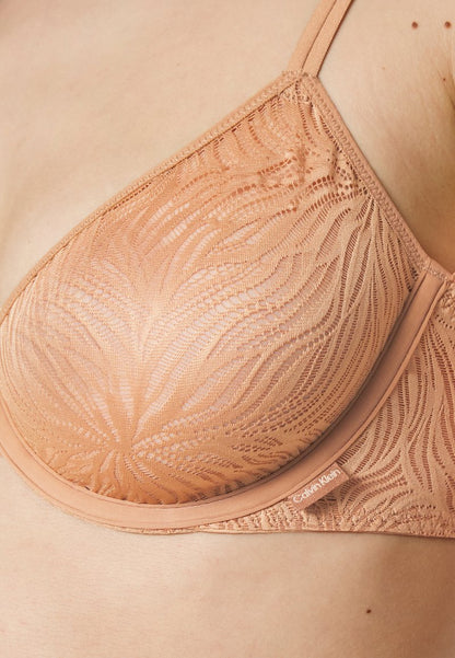 CALVIN KLEIN UNDERWEAR UNLINED DEMI - Bügel BH - Sandalwood