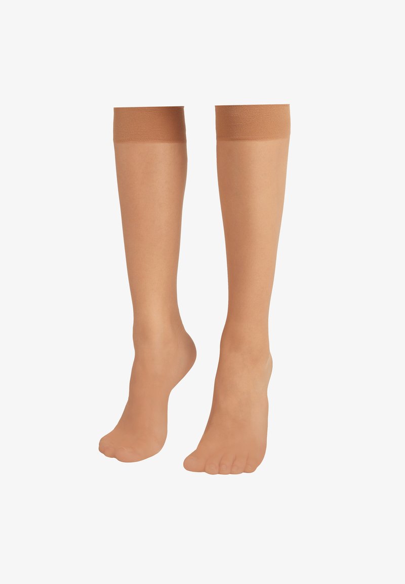 Calzedonia TRANSPARENTE KNIESTRÜMPFE 8 DENIER MIT KOMFORTBÜNDCHEN - Kniestrümpfe - Black