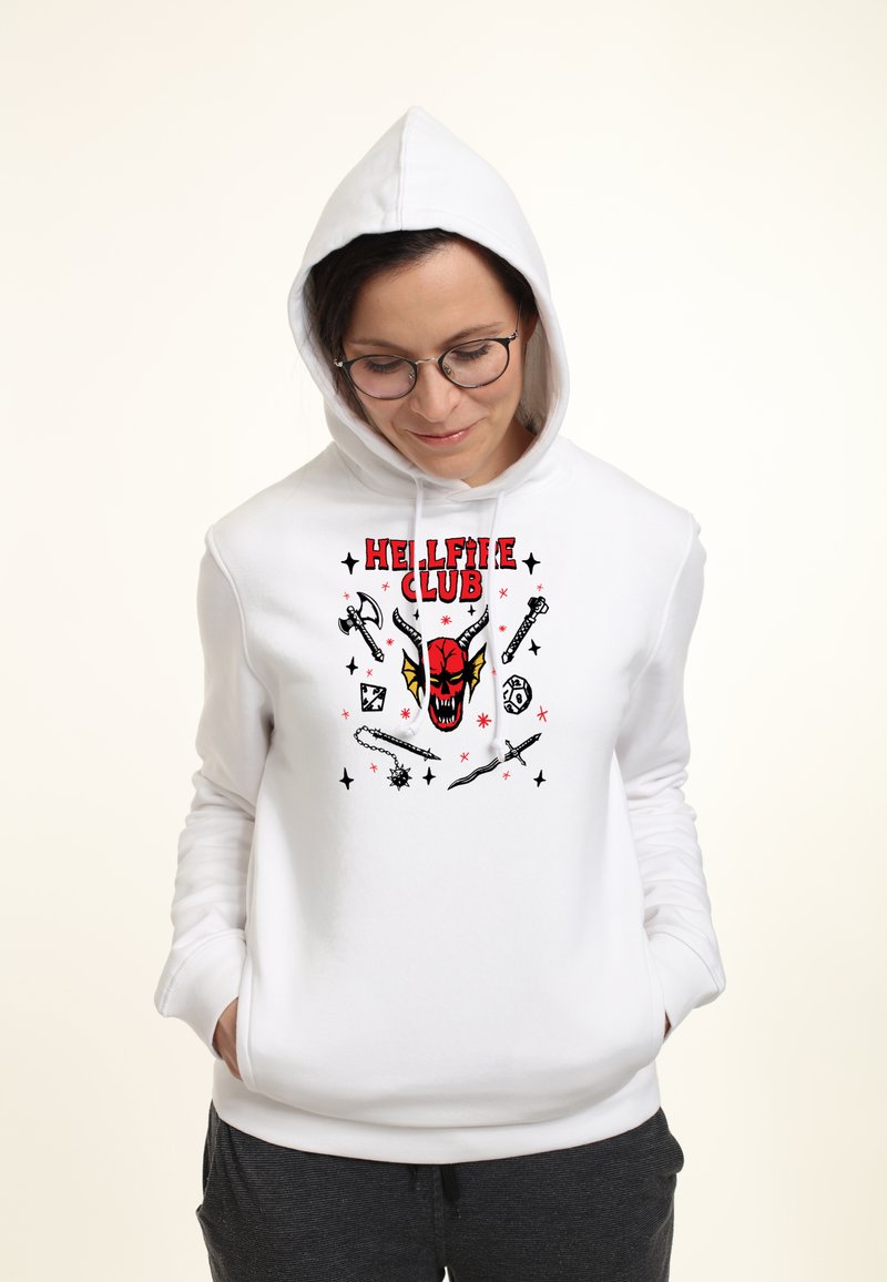 Henry Tiger STRANGER THINGS TEXTBOOK HFC - Kapuzenpullover - White