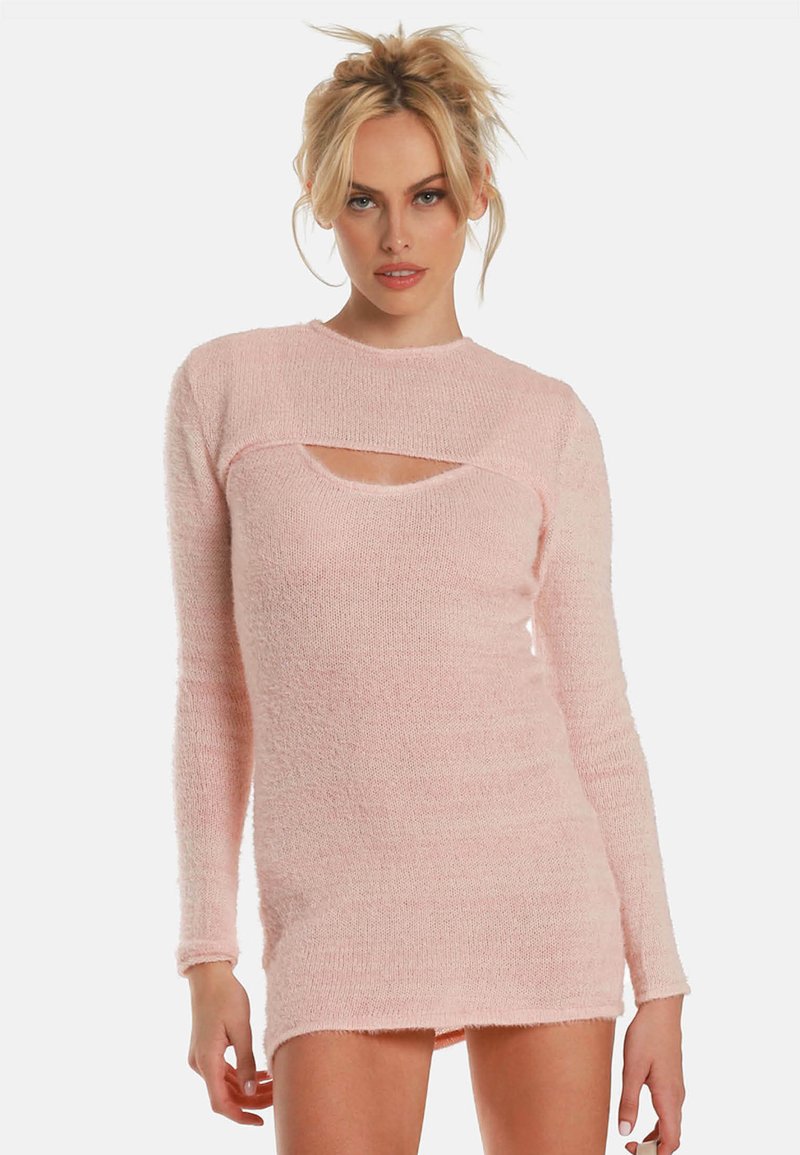 OW Collection PEACH - Strickkleid - Pink