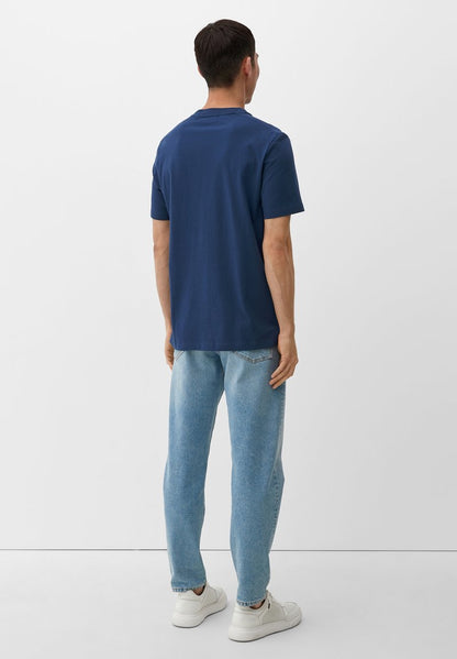 S.Oliver MIT FRONTPRINT - T-Shirt Print - Tiefblau