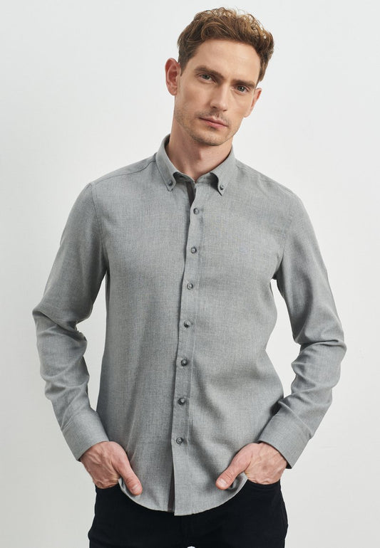  SLIM FIT - Hemd - Light Grey