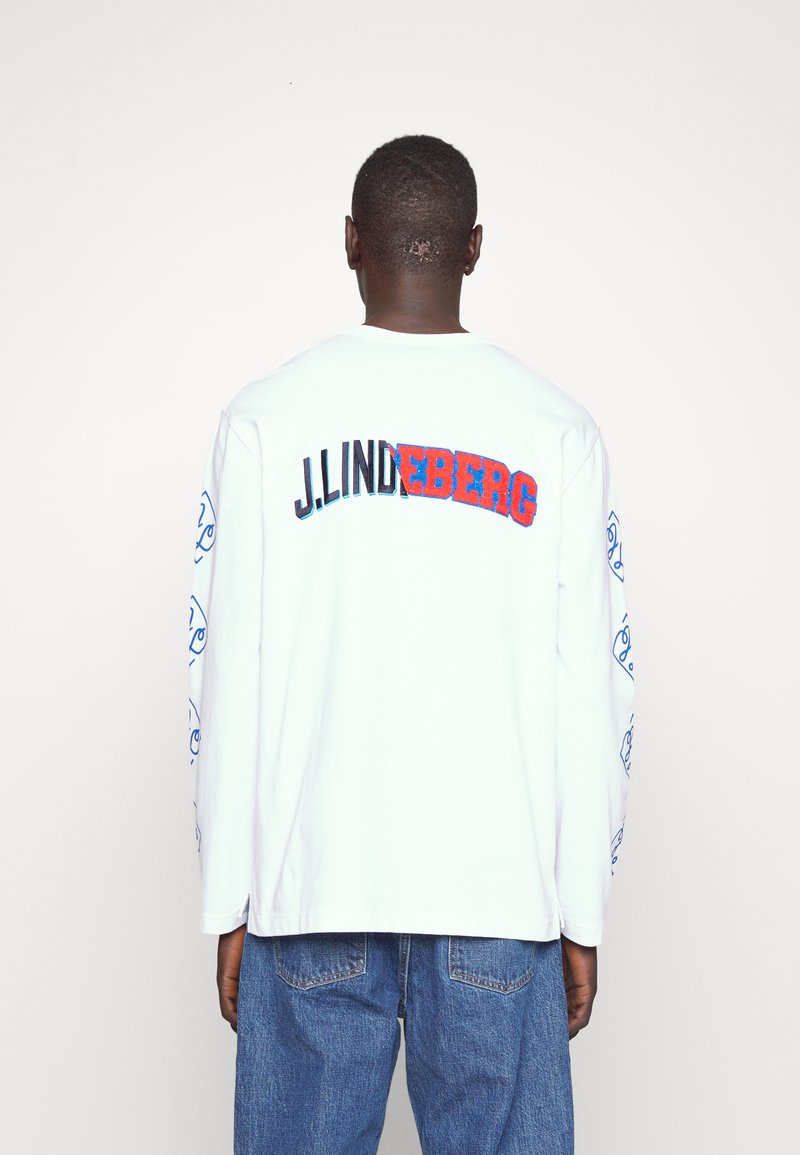 J.Lindeberg CAMILO GRAPHIC - Langarmshirt - Cloud White