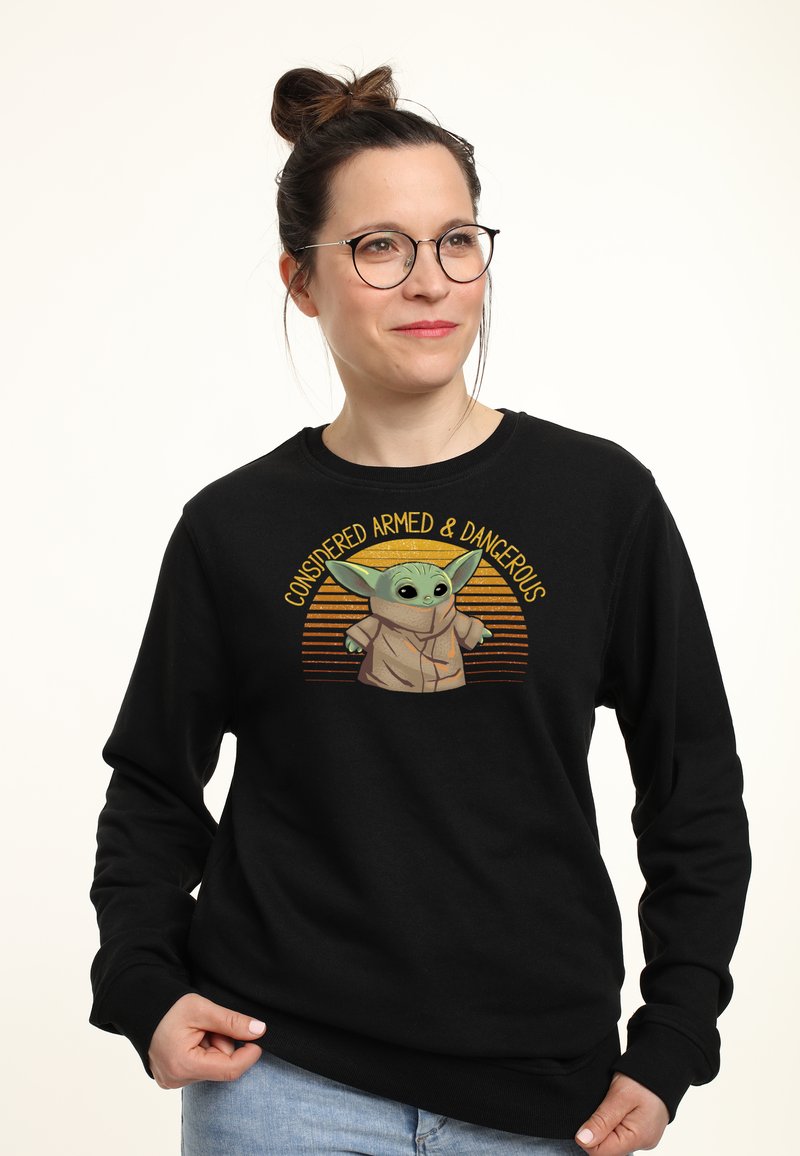 Henry Tiger STAR WARS: THE MANDALORIAN SUNSET CUTE YODA - Sweatshirt - Black