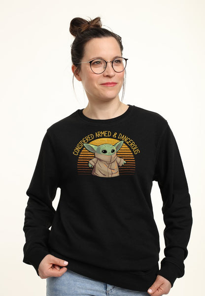 Henry Tiger STAR WARS: THE MANDALORIAN SUNSET CUTE YODA - Sweatshirt - Black
