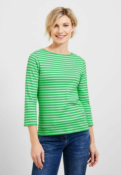 Cecil MIT STREIFENMUSTER - Langarmshirt - Grün