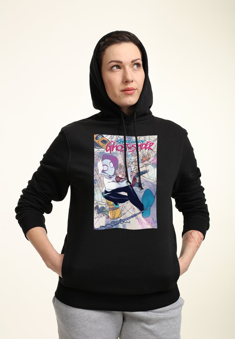 Henry Tiger SPIDER-MAN CLASSIC SPIDER-GWEN - Kapuzenpullover - Black