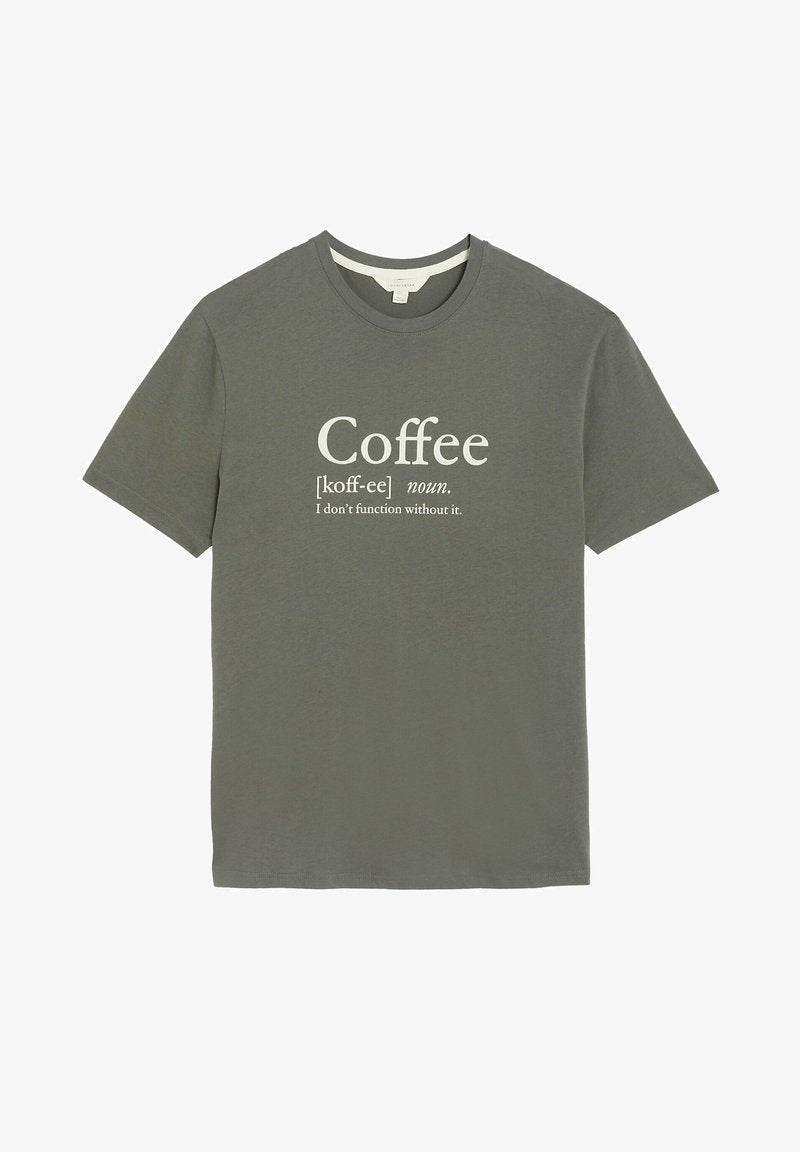 Marks & Spencer SLOGAN - Nachtwäsche Shirt - Green Mix