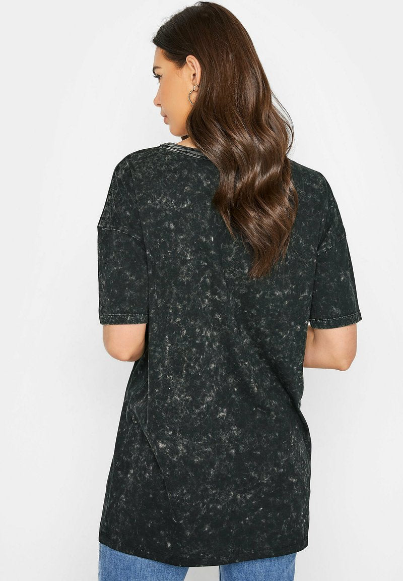  ACID WASH OVERSIZED - T-Shirt Basic - Black