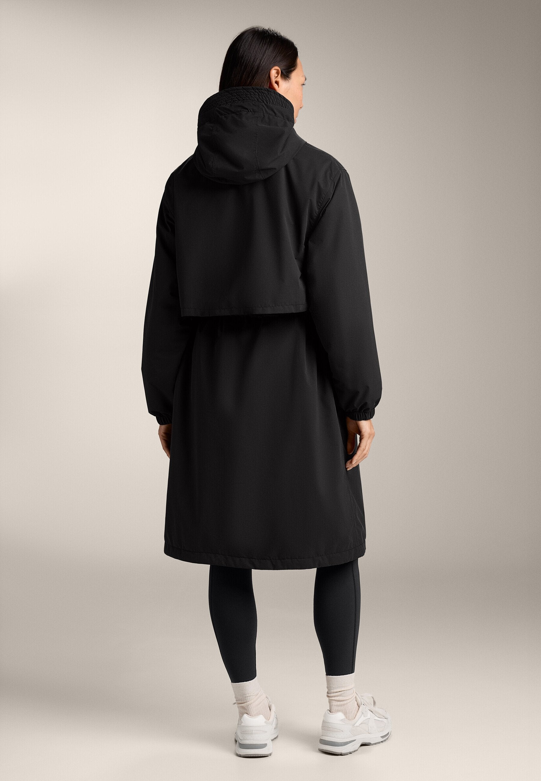 Oysho FELLEX® AEROGEL 10K WATERPROOF LONG PADDED - Waterproof Jacket - Black