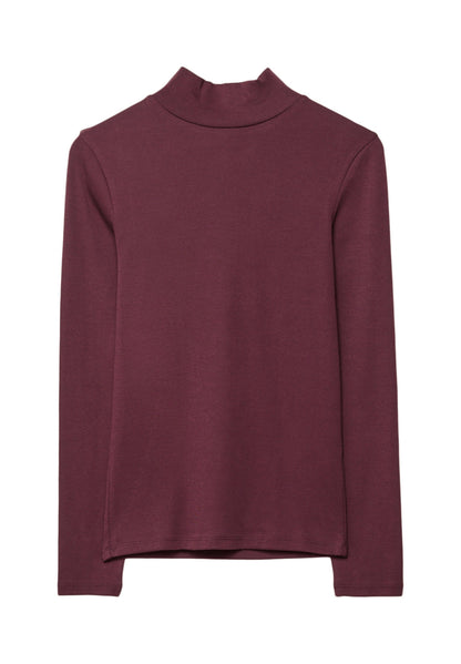 Stradivarius BASIC HIGH NECK - Long Sleeved Top - Green