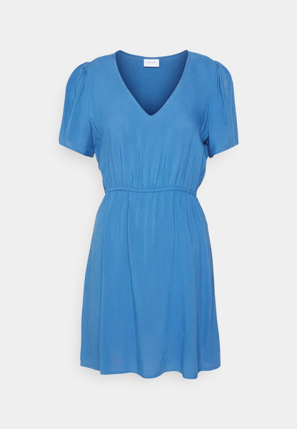  VITRINE V-NECK SHORT DRESS - Freizeitkleid - Federal Blue