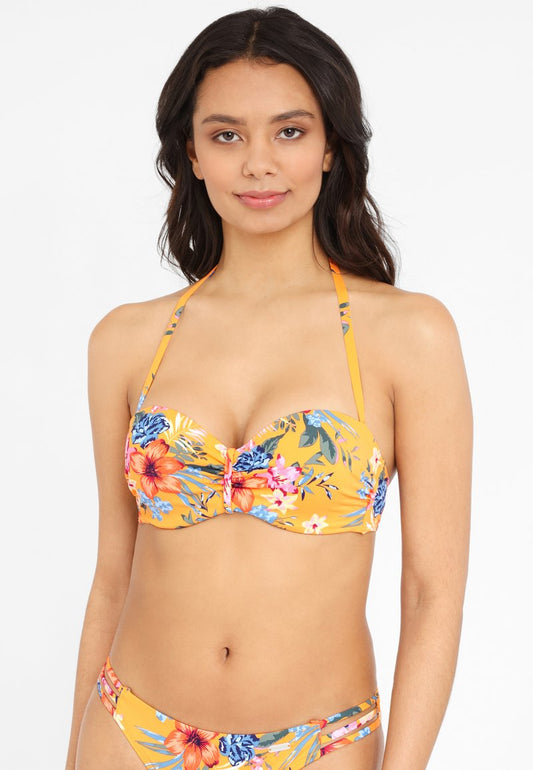 Bench Bikini-Top - Gelb-bedruckt