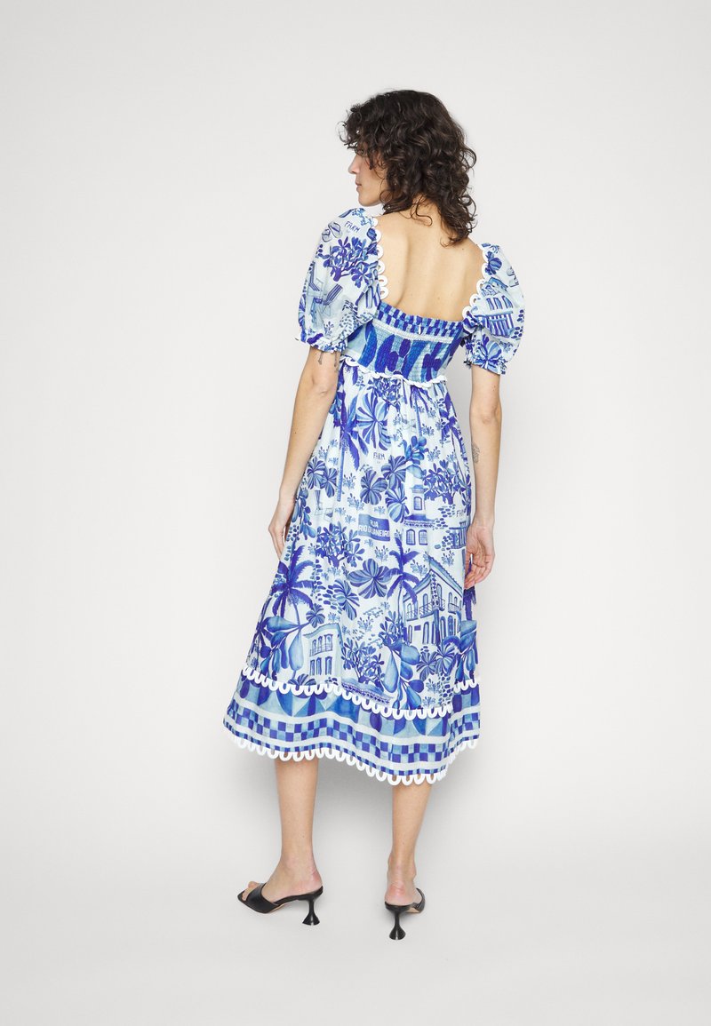 Farm Rio SWEET RIO MIDI DRESS - Freizeitkleid - Sweet Rio Off-white