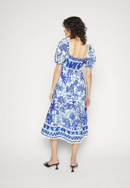 Farm Rio SWEET RIO MIDI DRESS - Freizeitkleid - Sweet Rio Off-white