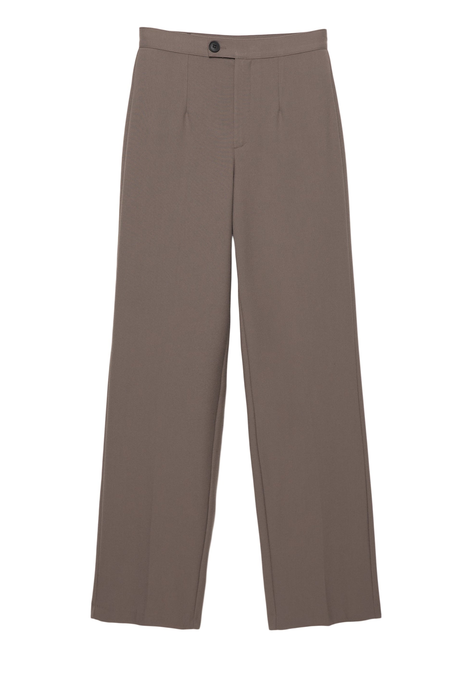 PULL & BEAR STRAIGHT-LEG DARTED -SMART - Trousers - Grey