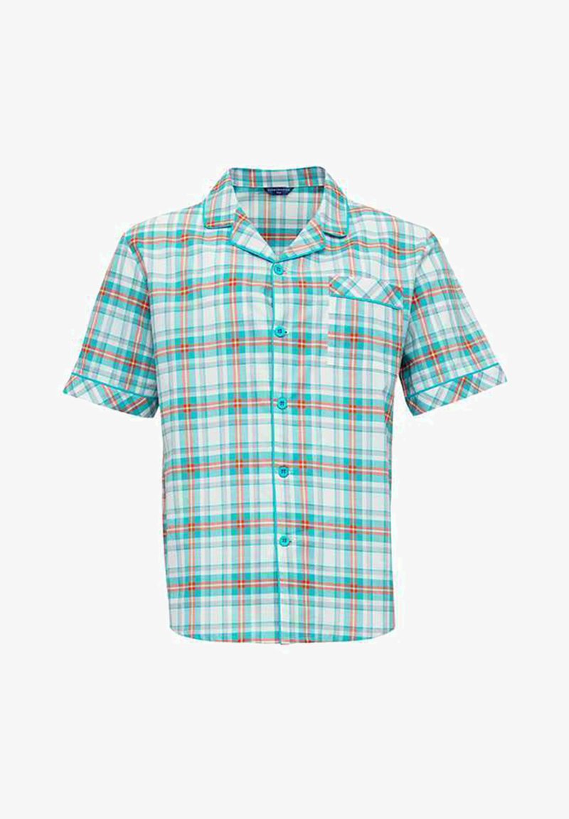 Cyberjammies KURZARM - Nachtwäsche Shirt - Blue Checks