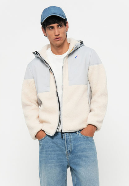 K-Way SAMSON UNISEX - Fleece Jacket - Grey/ecru