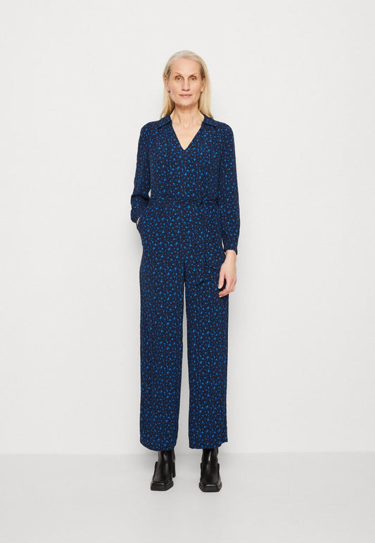 Marks & Spencer TIE NECK - Jumpsuit - Navy Mix