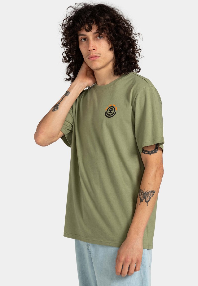 Element HILLS - T-Shirt Print - Oil Green