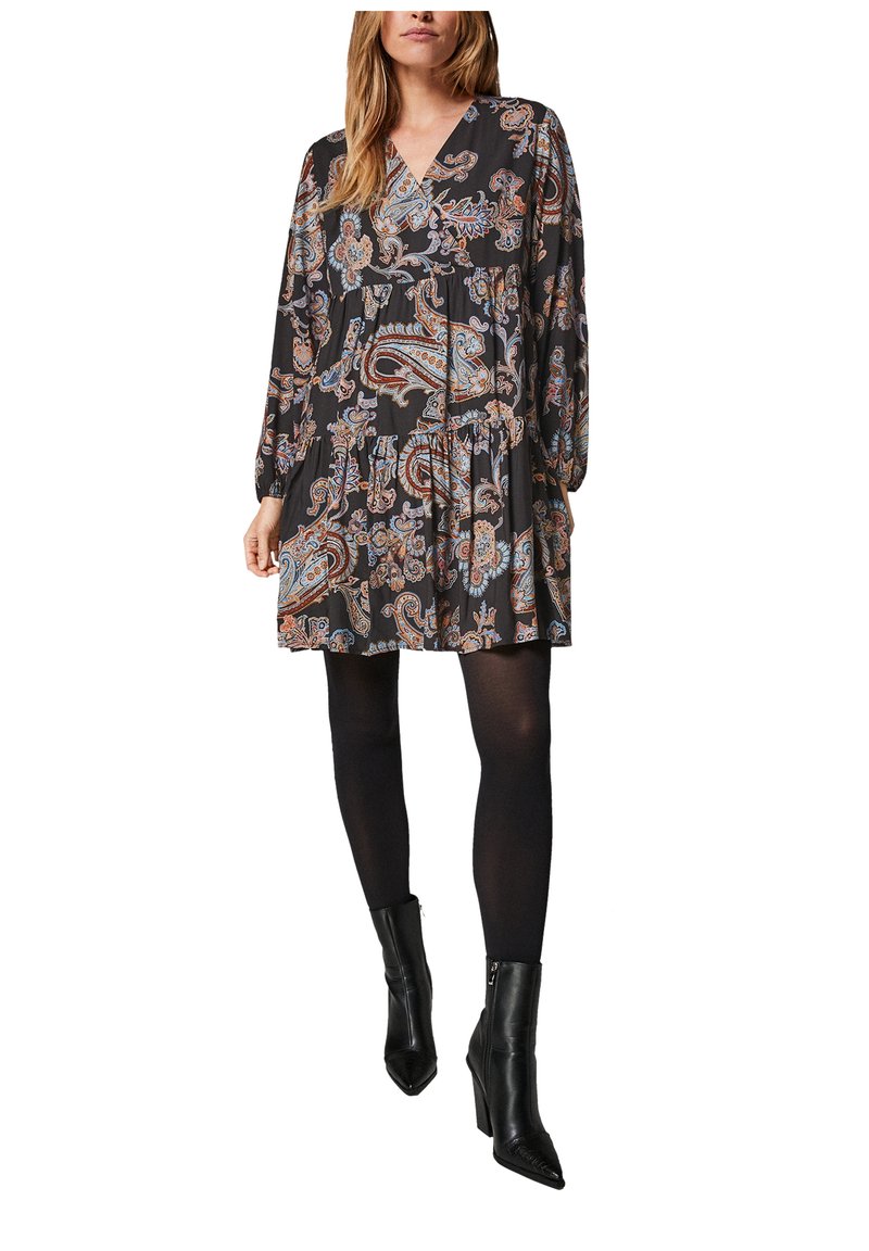Comma Jerseykleid - Black Graphic