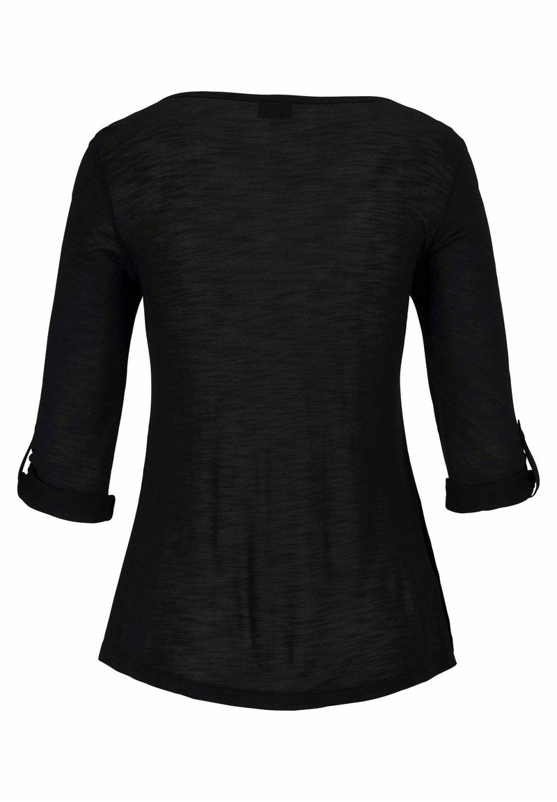 Buffalo Langarmshirt - Schwarz