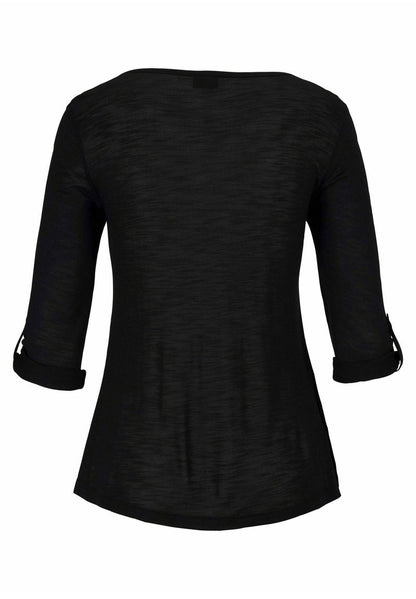 Buffalo Langarmshirt - Schwarz