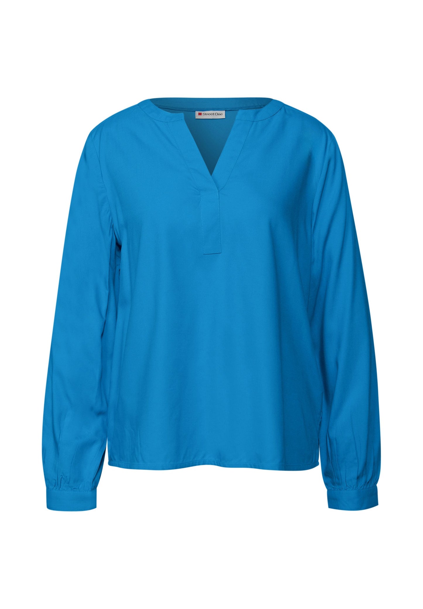 STREET ONE SPLIT NECK - Blouse - Grün