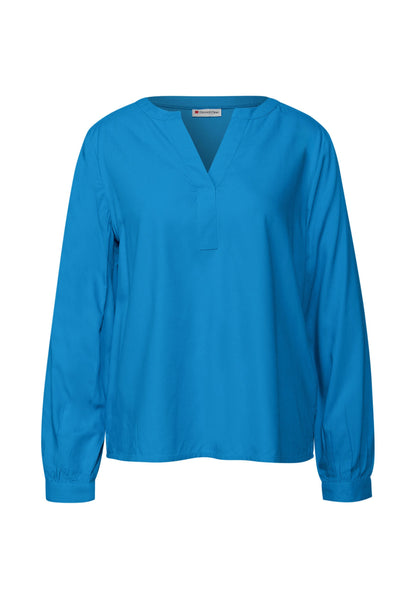 STREET ONE SPLIT NECK - Blouse - Grün