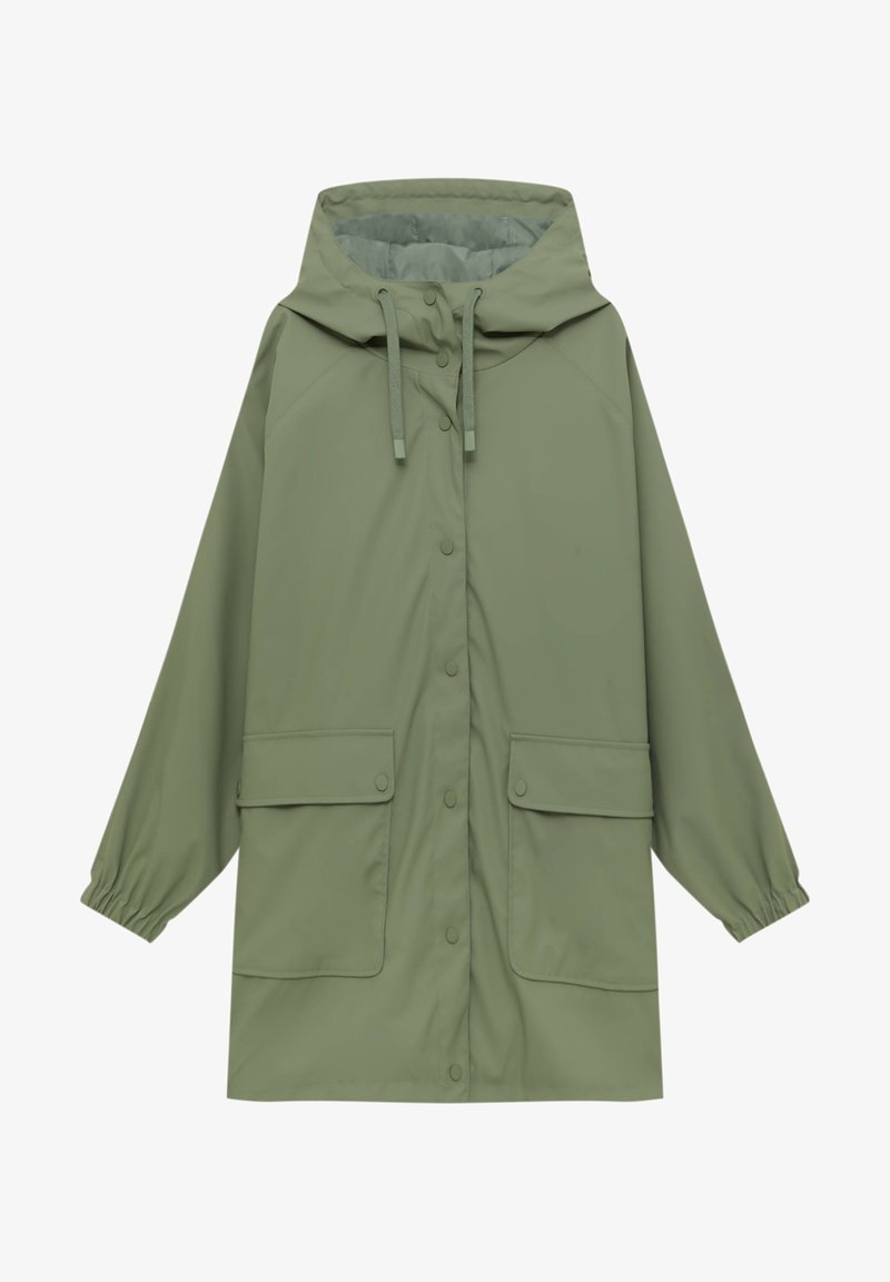 PULL & BEAR RAIN WITH HOOD - Regenjacke / Wasserabweisende Jacke - Khaki