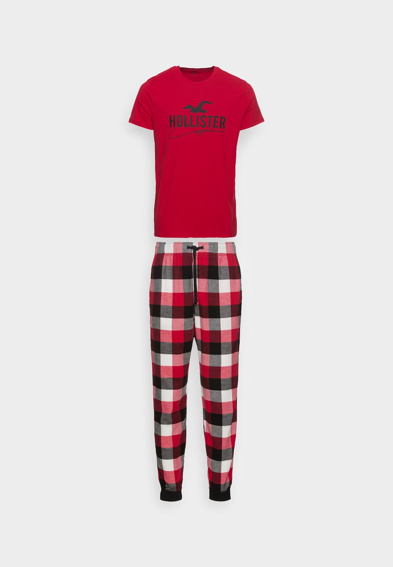 Hollister Co. JOGGER BOTTOM SET - Pyjama - Buff Check