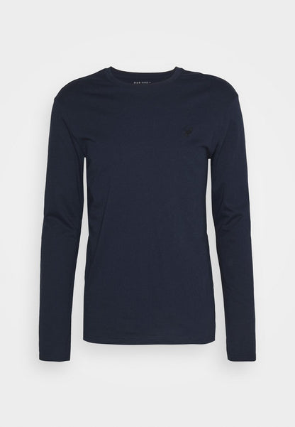 Pier One UNISEX 3 PACK - Langarmshirt - Black/dark Blue/stone
