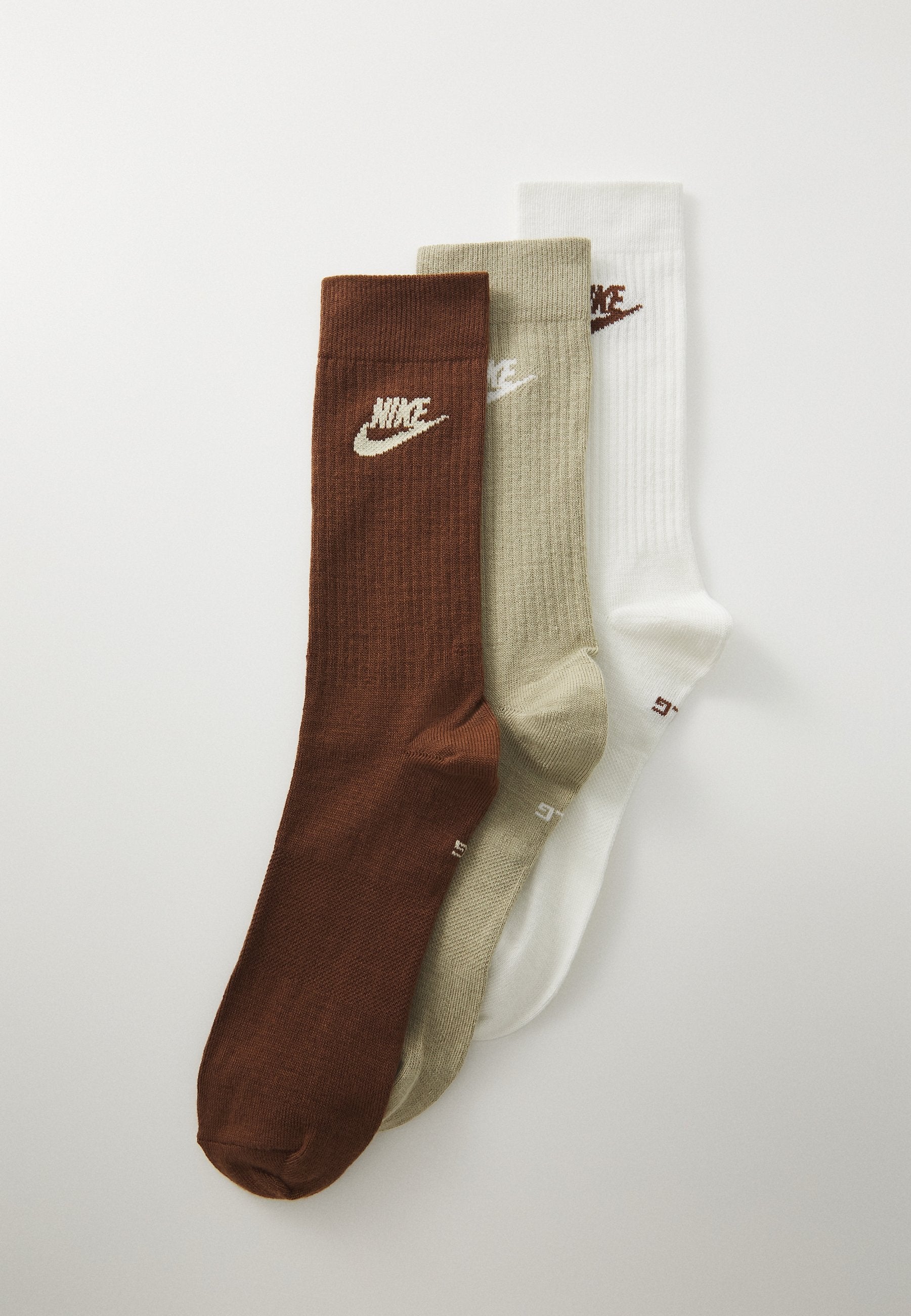 Nike Sportswear EVERYDAY ESSENTIAL CREW UNISEX 3 PACK - Sports Socks - Black/white