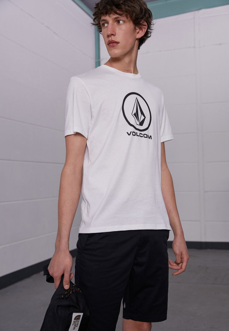Volcom CRISP STONE - T-Shirt Print - White