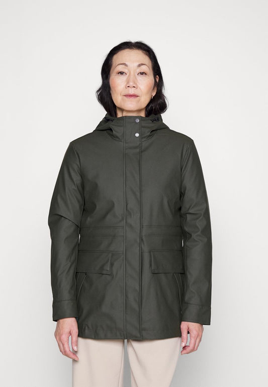 Hunter ORIGINAL WOMENS RAIN JACKET - Parka - Dark Olive