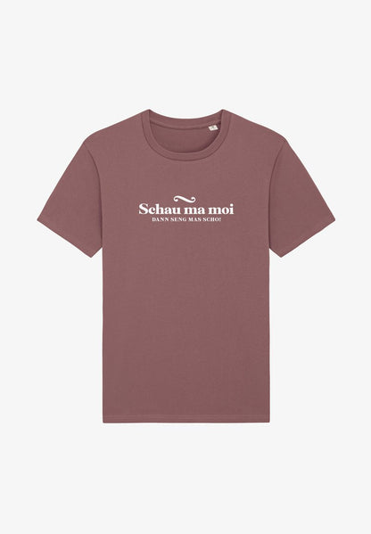  SCHAU MA MOI DANN SENG MAS SCHO - T-Shirt Print - Teal Monstera