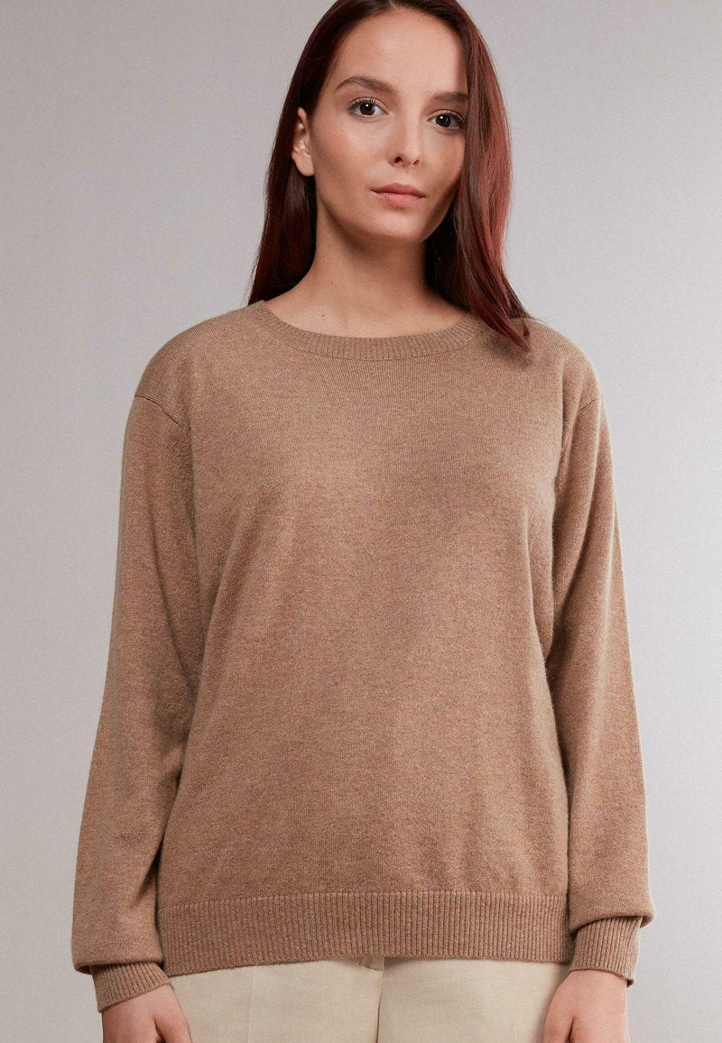  MIT U BOOT AUSSCHNITT - Strickpullover - Rhum